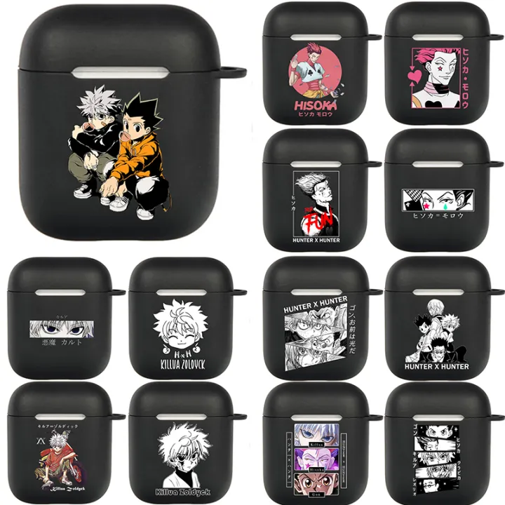 Moonlight Classic HUNTER X HUNTER Airpods Pro2 Case for AirPods 3 2 1 Pro Black Wireless Bluetooth Earphone Box Cool Manga Killua Funda