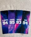 BTS Bookmarks_ pack of 4 Bookmarks. 