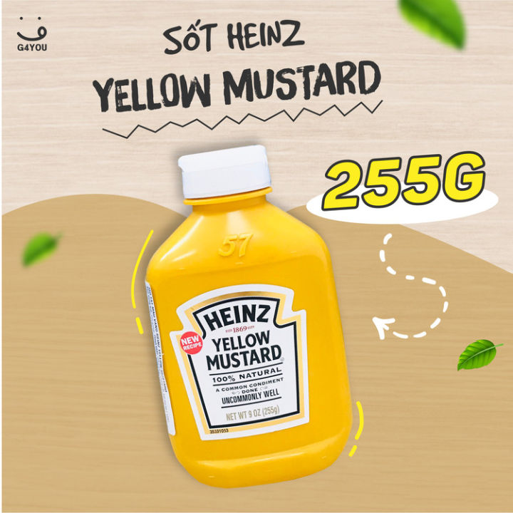 Heinz%20Yellow%20Mustard%20Sauce%20255g%20Halal%20Yellow%20Mustard%20New%20Recipe%20100%25%20Natural%20Squeezable%20Yellow%20Mustard%20-%20Image%208