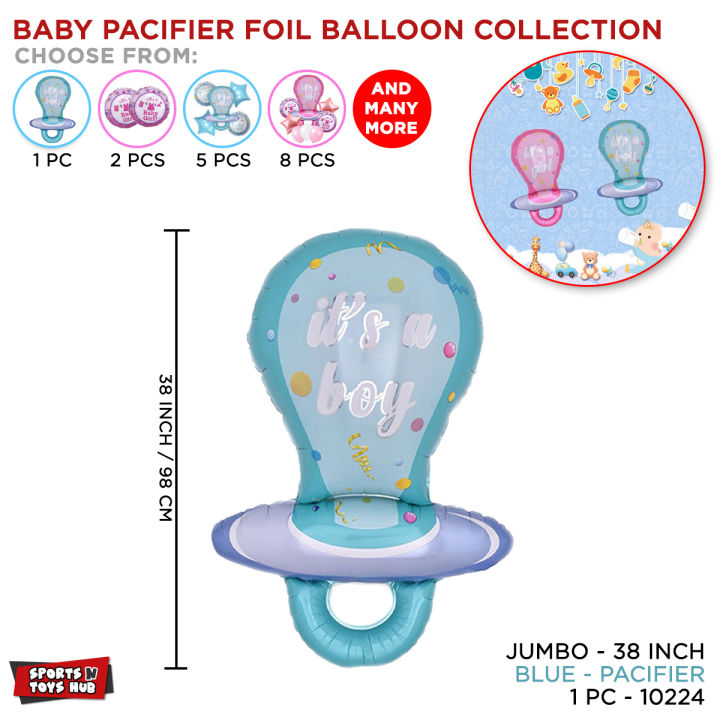 Pacifier Foil Balloon Collection, Baby Shower Party Decor, Big Nipple, It's A Boy & Its A Girl, New Born Baby, Gender Reveal Parties Supplies Decoration, Baby Announcement, Happy Birthday For Lawn, Lounge Drawing Room, Photo Booth Prop, OCZxdG7i, nhlY68AK