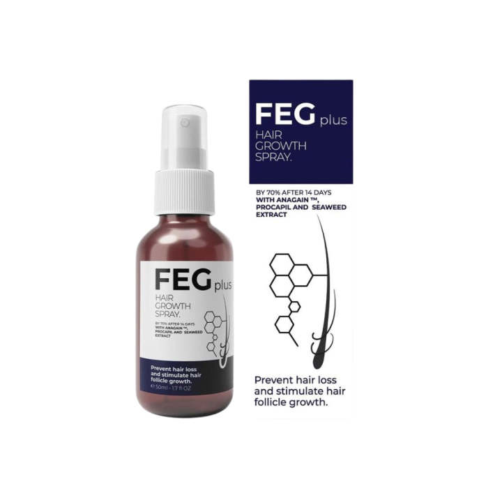FEG Plus Hair Growth Spray — Clinically Formulated to Combat Hair Loss ...