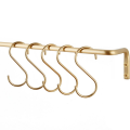15 Pcs Heavy Duty Metal S Hooks Gold S Shaped Hooks Hanging Hangers Pan Pot Holder Rack Hooks for Kitchenware Spoons Pans Pots Utensils Clothes Bags Towels Plants, Customized by Dhudhi Mart. 