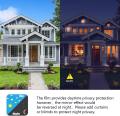 Privacy and Sun Control Window Tint for Home Light Blocking Brown Silver One Way Window Film Daytime Privacy Protect No Glue Anti Sun UV Film Mirror for Glass. 