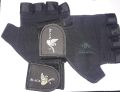 Weightlifting Gym Gloves Fitness Wrist Wraps Exercise Black. 