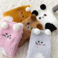 Fuzzy Socks Winter Socks Cartoon Animal Socks Kawaii Socks Fluffy Sock. 