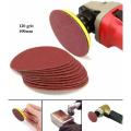 3pcs Sandpaper 4 Inches 100mm Abrasive 120 grit Paper Flocking Pad Sanding Disc Electric Grinder Accessories. 