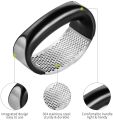 Manual Garlic Press Rocker with Handle Stainless Steel  Garlic Crusher Squeezer Slicer Mincer Metal Ginger Garlic Chopper Kitchen Gadget Tool Garlic Cutter Creative Hand Press Garlic Tools Kitchen Gadgets Tool For Garlic Paste. 
