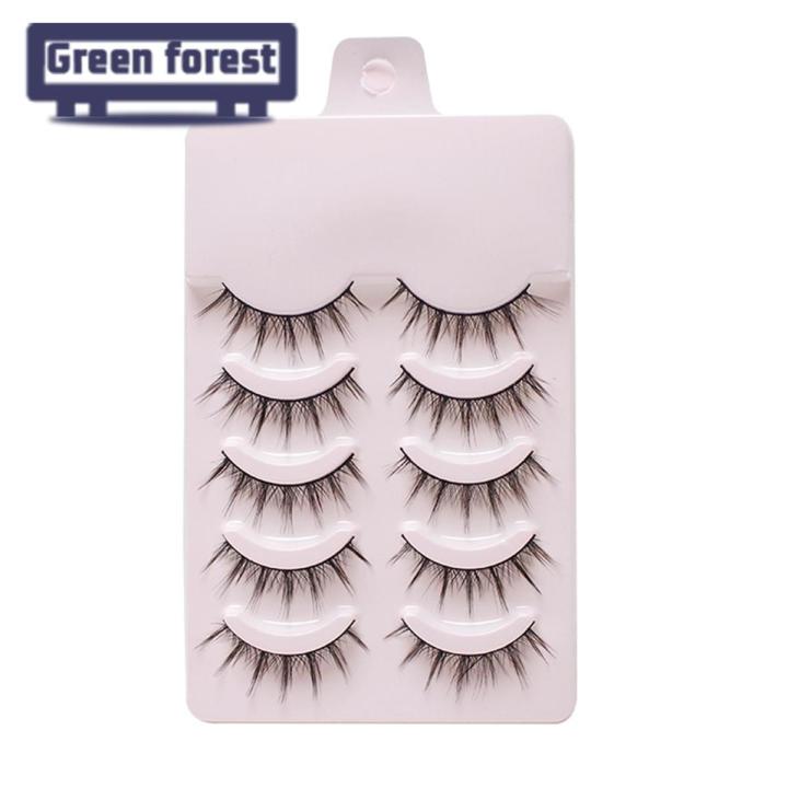 Green forest Eyelashes Realistic Little Devil Eyelashes Cosplay Lashes