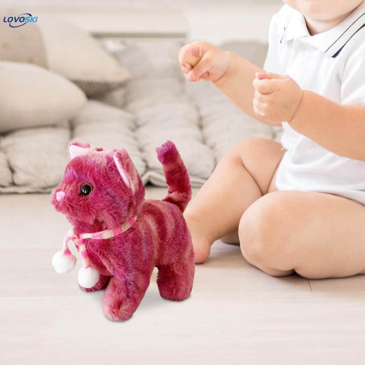 Electronic Plush Cat Toy Robot Cat Plush Toy for Kids Boys Girls Children