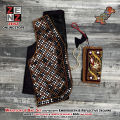 Sindhi Embroidery Black Waistcoat Koti & Purse Combo Set by Zenz Pakistani Turkish Afghani Vintage Traditional Wear Fashion Girls Females Womens. 