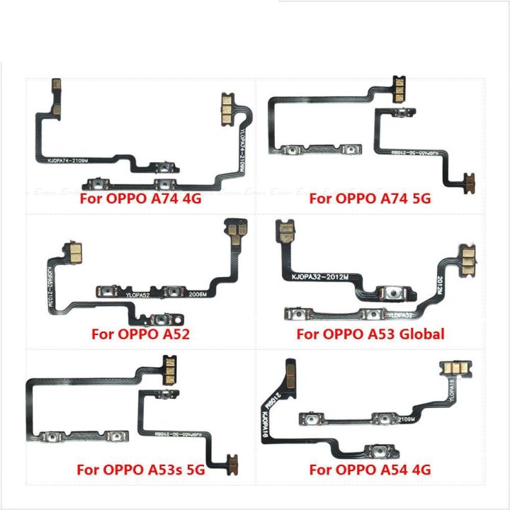 Power ON OFF Mute Switch Control Key Volume Button Flex Cable Parts For OPPO A54 A53s A53 Global A52 A74