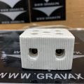 100A 2 Way Ceramics Terminal Blocks High Temp Porcelain Ceramic Connectors for Electrical Wire Cable. 