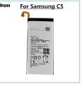 Samsung C5 (SM-5000) Battery Replacement EB-BC500ABE with 2600mAh Capacity-Silver. 
