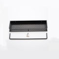 Bathroom Shelf Black Aluminum Kitchen Storage Rack Shower Wall Mounted Nets Shelves Organizer Bathroom Accessories Towel Holder. 