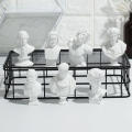Resin Ornaments Art Greek Mythology Plaster Statue Gypsum Bust Portraits Human Head Statue. 
