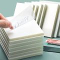 50 Sheets Waterproof PET Transparent Sticky Note Memo Pad Daily To Do List Post It Notes School Stationery. 