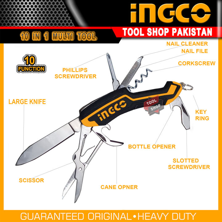 Ingco Folding Multi-Function Knifee 10 Function