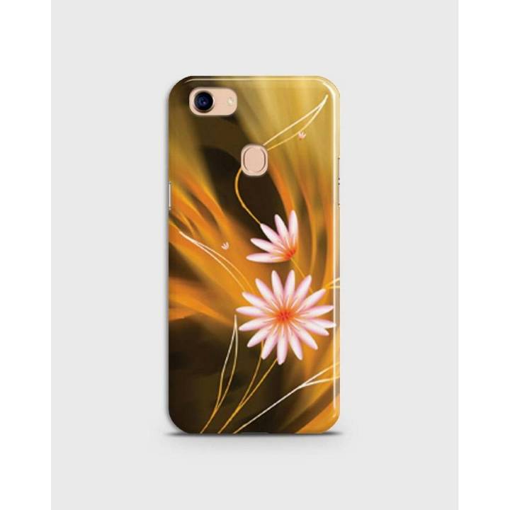 Oppo F5 Youth 3d Hard Cover case White Flower- 1 cover 2022