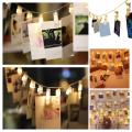 10 Clips Photo Card Wall Clip Fairy Led String Light Pack Of Wall Decor. 
