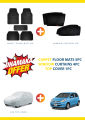 TOYOTA PASSO 2012-15 DEAL OF 3 , CARPET FLOOR MAT 5PC ,WINDOW CURTAIN 4PC , TOP COVER 1PC. 