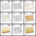 XGZ Promotional Game Mouse Pad Small Powder Gold White Stripe Marble 220X180X2MM Comfortable Minimalist Design Speed Mousepad. 