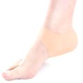 Silicone Moisturizing Heel Socks for Dry Cracked Feet Reusable Gel Foot Care Sleeves. 
