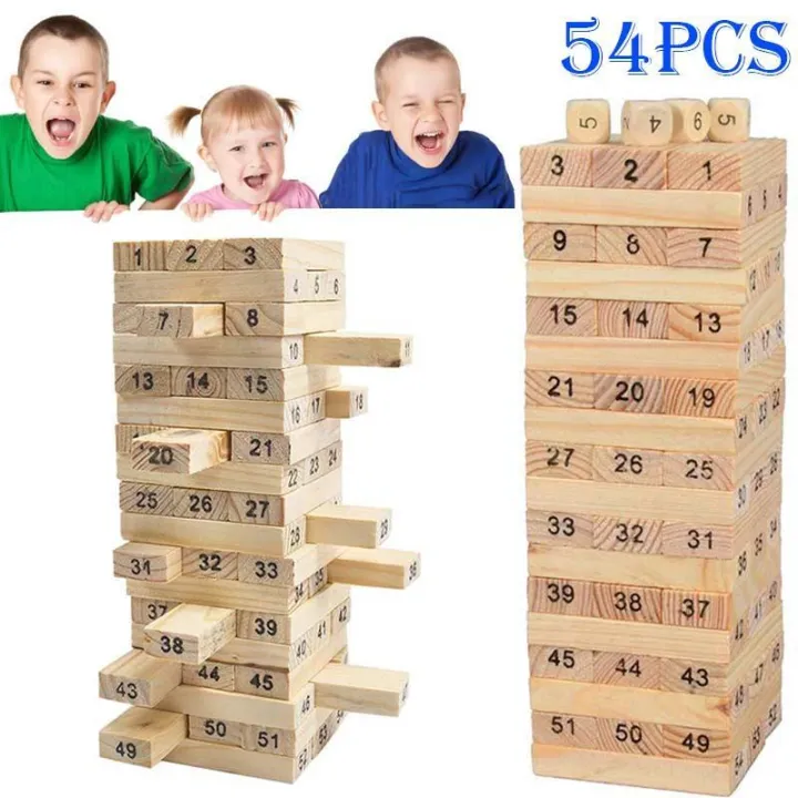 Wood%20Blocks%20Jenga%20Toys%20New%2054pcs/pack%20Wooden%20Tower%20Wood%20Building%20Blocks%20Toy%20Domino%20Stacker%20Educational%20Game%20Gift%20-%20Image%205
