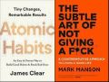 The Subtle Art Of Not Giving A F By Mark Manson / Atomic Habits By James Clear set of 2 books. 