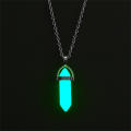 1 piece Hexagon Stone Magnetic couple necklace LED  Pendant Couple necklace Glow In The Dark Astronaut pendant necklace Resin Glow in the dark necklace for Couple necklace Lover Jewelry Couple. 