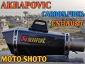Akrapovic Carbon Fiber Exhaust - Heavy Bass Motorcycle Exhaust. 