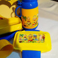 Boys Double Layer Kids School Lunch Box with Spoon And Water Bottle 700. 