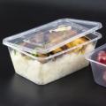 Pack of 10/20/50 1000 ML. Microwave Disposable Food Storage Boxes - Clear Transparent Plastic Clear Container Lunch Box, Plastic Box with lid. 