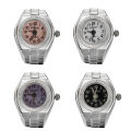 Finger Ring Watch Shape Stretchy Unisex Pointer Round Dial Quartz Watch Ring for Cocktail Party. 
