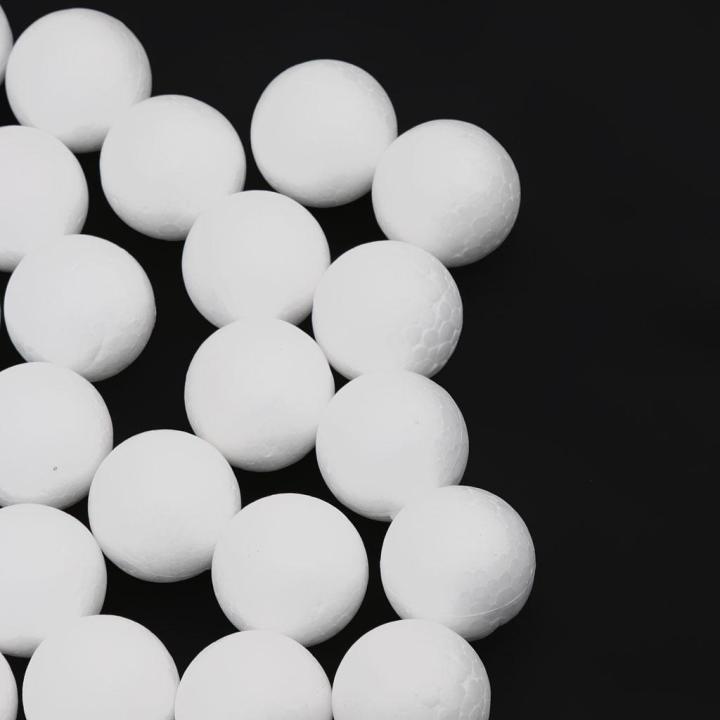 200 Pieces 25mm 27mm Assorted White Foam Craft Balls Solid Modelling ...