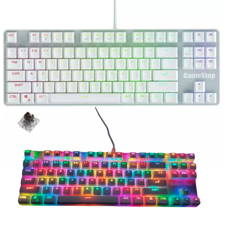 GameStop GS200 FPS Sniper ARGB Mechanical Gaming Keyboard - White