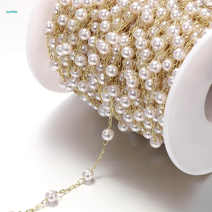 Beads%20Chain%20Jewelry%20Making%20Craft%20DIY%20Garland%20Pendant%20for%20Bracelet%20Necklace%20Flowers%20Bouquet%20Decoration%20-%20Image%202