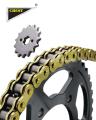 WHEEL CHAIN SPROCKET KIT COMPLETE 14T 41T CDI70 OEM QUALITY (BOX PACK) ALL 70CC MODELS. 