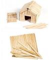 Pack of 500 Useful Wooden Ice Cream Stick Popsicle Stick Handmade Making Crafts Kids Gift 4.5  X 1cm. 