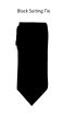 Black Suiting Matt Tie. 