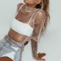 beautifullady Fashion Women Transparent Mesh Sheer Tops Long Sleeve T-Shirt Blouse. 