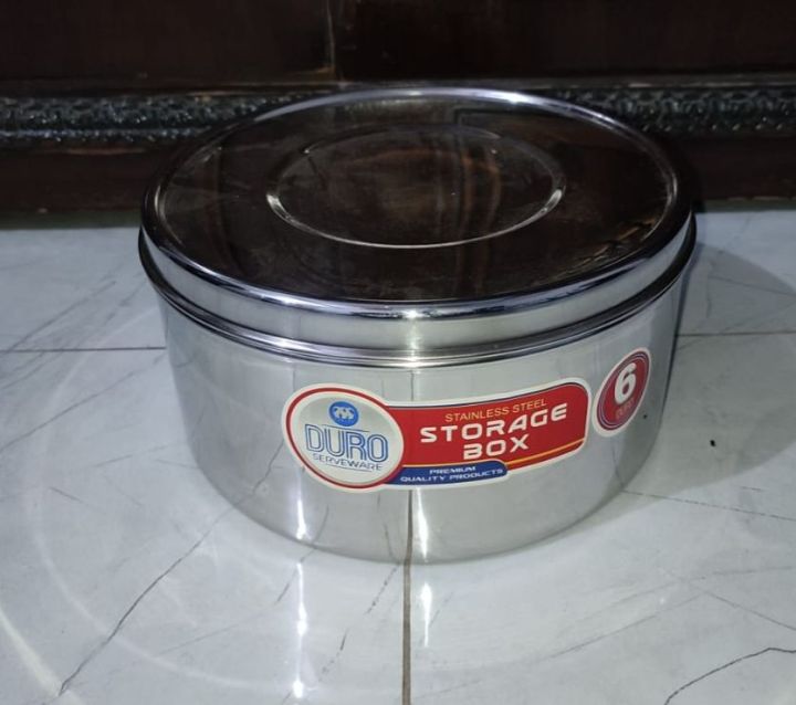 2%20Pcs%20Storage%20Boxes%20with%20Lids%20Stainless%20Steel%20Size%209%20inches%20and%2010%20inches%20-%20Image%203