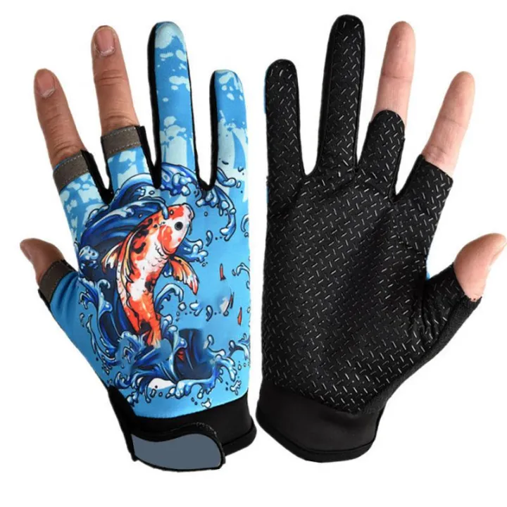 %5BHOT%5D%20Fishing%20Men's%20Gloves%20Women%20Waterproof%20Three%20Finger%20Cut%20Anti-Slip%20Angling%20Cycling%20Fishing%20Lures%20Barb%20Protection%20Catch%20Fish%20Gloves%20-%20Image%202