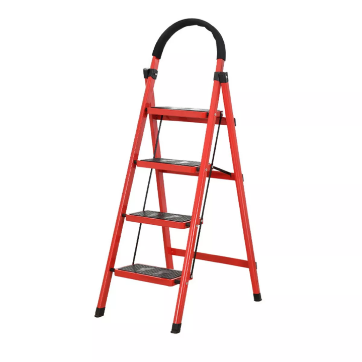 4%20Step%20Heavy%20Duty%20Almunium%20Folding%20Ladder%20With%20Non-slip%20Platform%20Shop%20Easy%20-%20Image%204