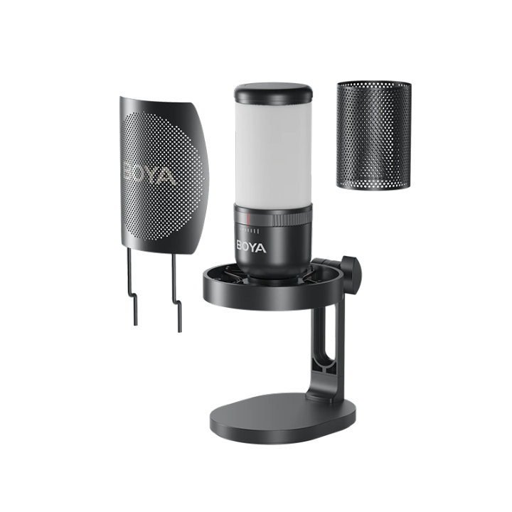 3%20Year%20Warranty%20BOYA%20K3%20Desktop%20Vibrant%20Lighting%20Condenser%20USB%20Microphone%20-%20Image%202