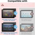 Fire HD 10/HD 10 Plus Tablet 2021 (11th Generation) 10.1 inch, Slim Folding Stand Cover with Wireless Bluetooth Keyboard, Fire Tablet Keyboard Case Pink. 