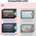 Fire HD 10/HD 10 Plus Tablet 2021 (11th Generation) 10.1 inch, Slim Folding Stand Cover with Wireless Bluetooth Keyboard, Fire Tablet Keyboard Case Pink. 