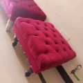 Custumize  4 Seater Puffy Sets Fabric  Valvid (Size 2 unit single seat 22x22 inches and 1 unit large 2 seater 44x22 complete set height 17 {{ SPEIAL OFFER** }]. 