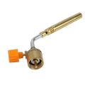 Brass MAPP, Propane Gas Torch, Automatic Ignition Trigger, Heating Welding Burner, Suitable for Camping and Welding. 