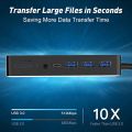 Microsoft Surface Dock for Surface Pro 4/5/6, Rocketek 12 in 1 USB Hub to Triple Display with 4K HDMI/DP/VGA, Gigabit Ethernet Port, 3 USB 3.0, Typc C, Audio Out, SD/TF Multi-Card Reader. 