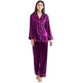 Hot Sexy Silk Night Suit For Women and Girls - Silky Satin Womens Pajama Sets Button Down Sleepwear Loungewear - Night Dress Nighty with Shirt and Trouser by MidNight Vibes. 